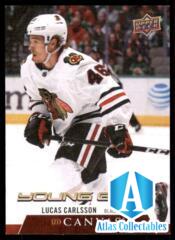 2020-21 UD S2 Canvas Young Guns #C234 Lucas Carlsson RC